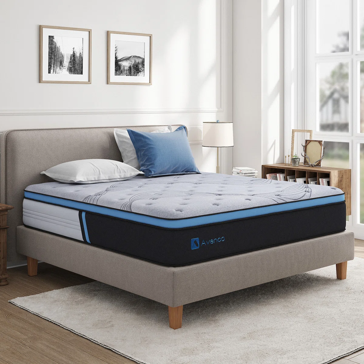 Avenco 12'' Medium Hybrid Mattress King size